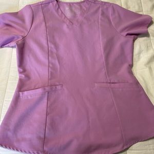 Figs Dusk Women’s 2-Pocket Flared Hem Scrub Top. PO#1910.